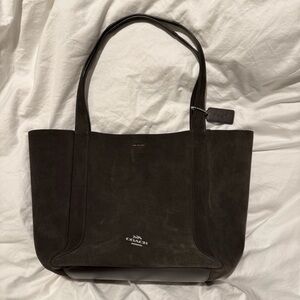 Coach Hadley Brown Suede Tote Bag